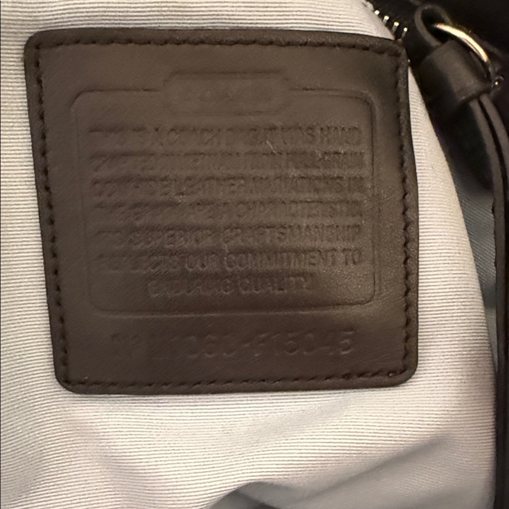 Coach Vintage SoHo Pleated Black Smooth Leather Handbag EUC - Picture 10 of 10